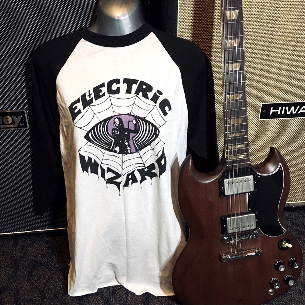 ELECTRIC WIZARD rare baseball tee LEAGALISE DRUGS